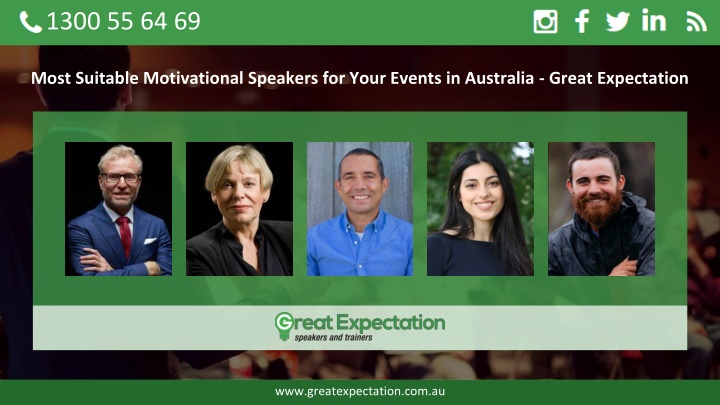 most suitable motivational speakers for your events in australia great expectation