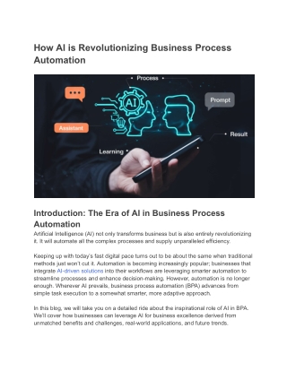 how ai is revolutionizing business process
