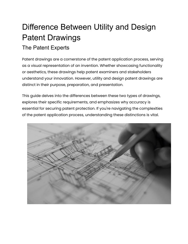 difference between utility and design patent