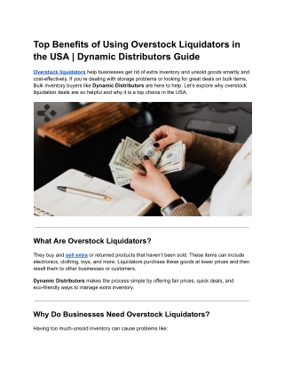 top benefits of using overstock liquidators