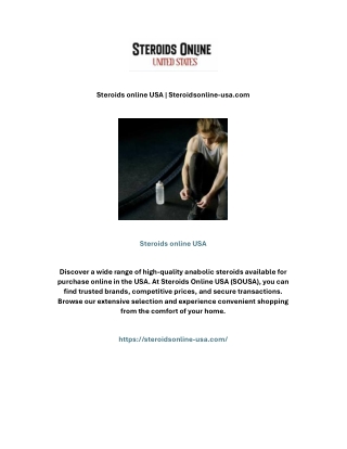 Steroids online USA | Steroidsonline-usa.com