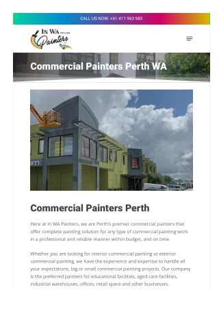 Commercial painters perth wa