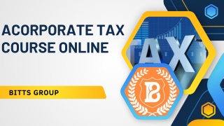 acorporate tax course online