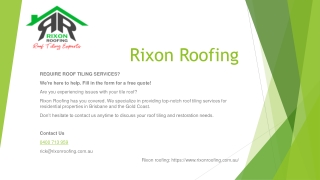 rixon roofing