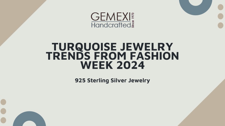 turquoise jewelry trends from fashion week 2024