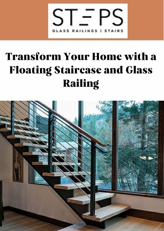 Glass Railing for Floating Stairs Transforming Home Design