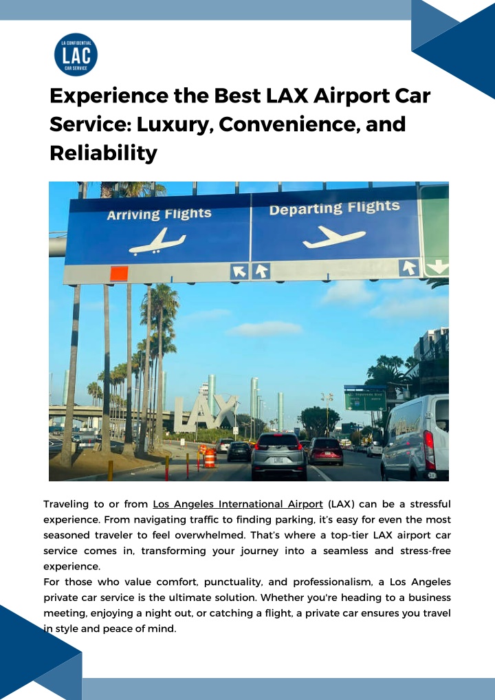 experience the best lax airport car service