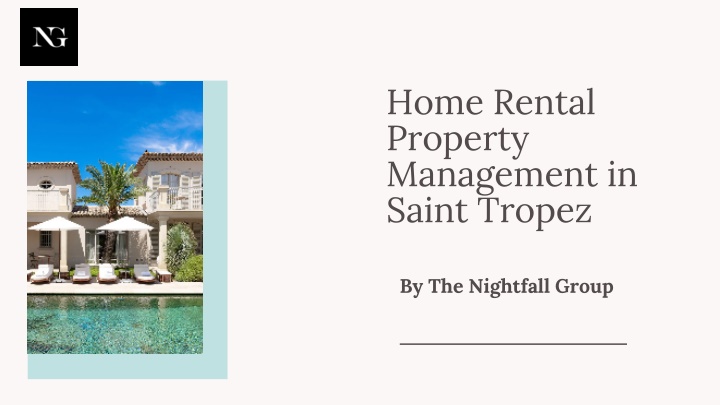 home rental property management in saint tropez