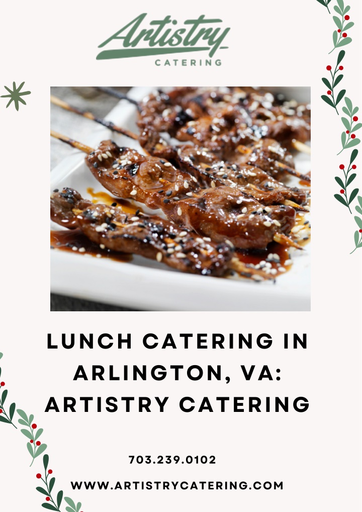 lunch catering in arlington va artistry catering