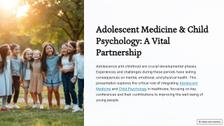 International Conference on Adolescent & Child psychology