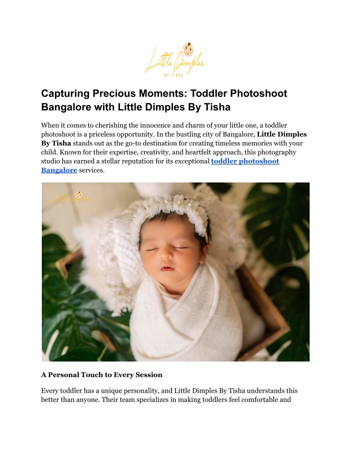 capturing precious moments toddler photoshoot