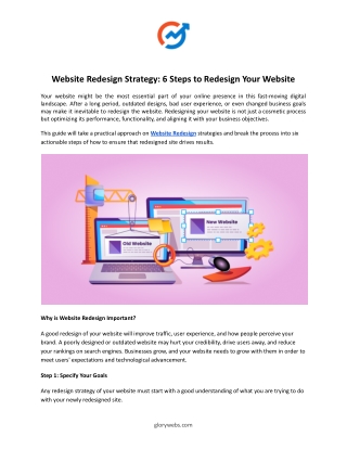 Website Redesign Strategy: 6 Steps to Redesign Your Website