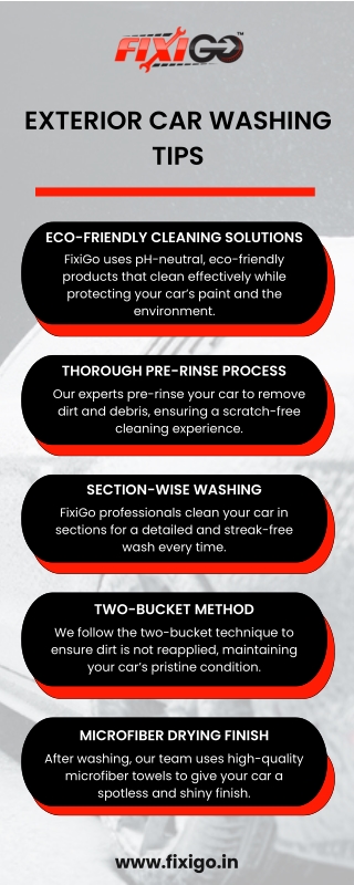 Exterior Car Washing Tips