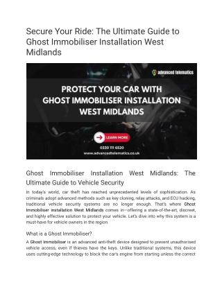 secure your ride the ultimate guide to ghost