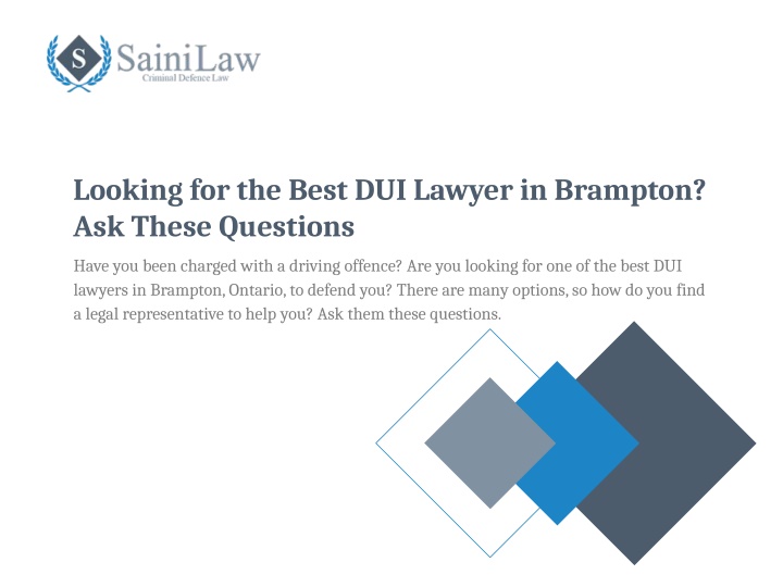 looking for the best dui lawyer in brampton