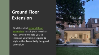 ground floor extension