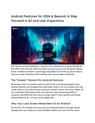 Android Features 2025_ A Step Forward in AI and User Experience