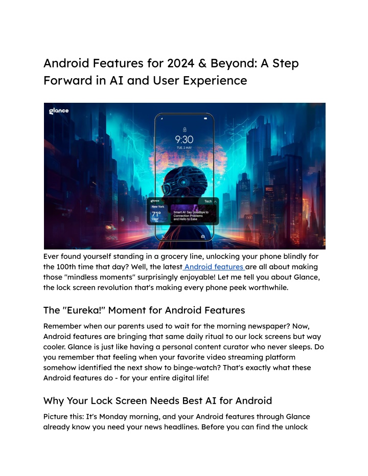 android features for 2024 beyond a step forward