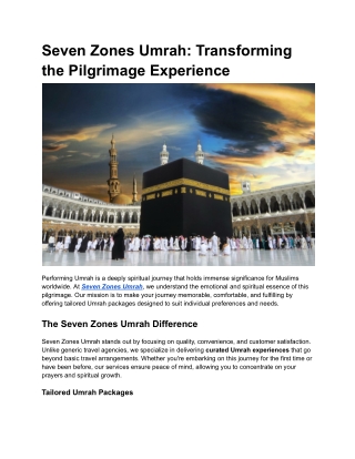 Seven Zones Umrah_ Transforming the Pilgrimage Experience
