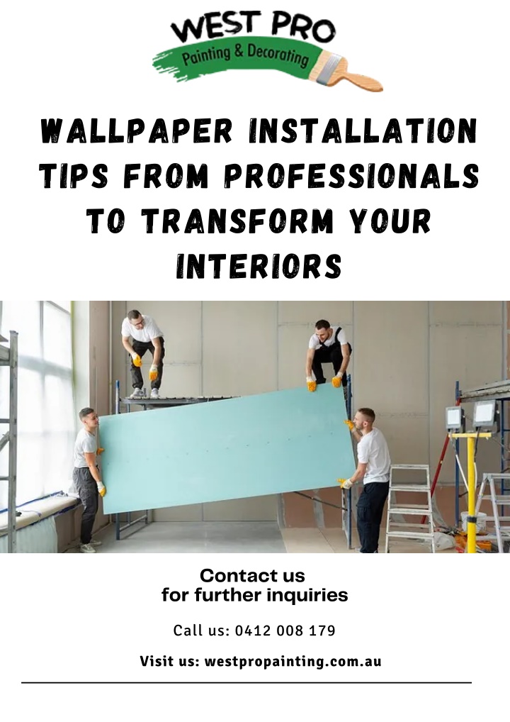 wallpaper installation tips from professionals