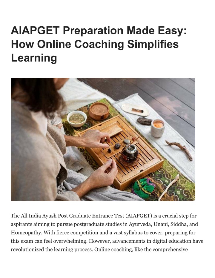 aiapget preparation made easy how online coaching