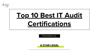 top 10 best it audit certifications