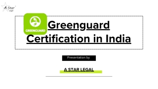 greenguard certification in india
