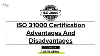 iso 31000 certification advantages
