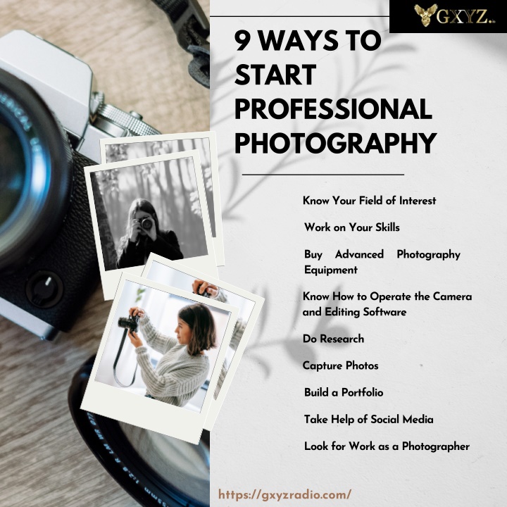 9 ways to start professional photography