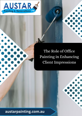 The Role of Office Painting in Enhancing Client Impressions