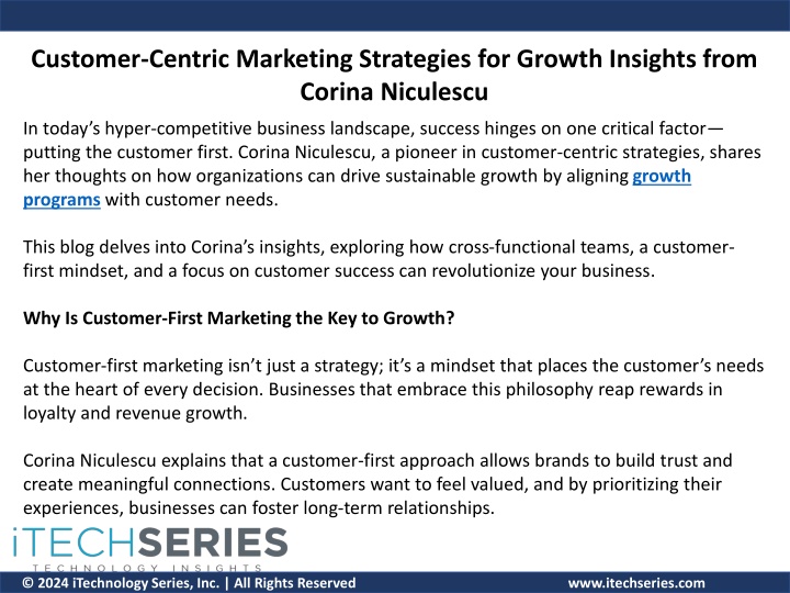 customer centric marketing strategies for growth