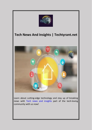 tech news and insights techtyrant net