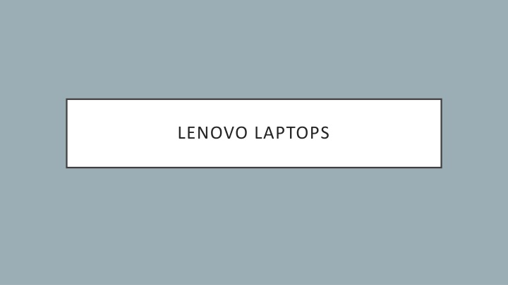 lenovo laptops