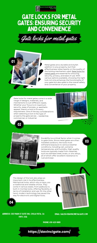 Gate Locks for Metal Gates