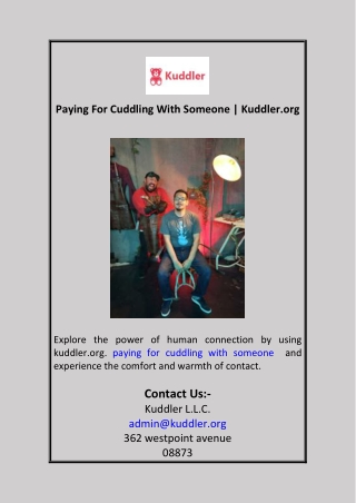 paying for cuddling with someone kuddler org