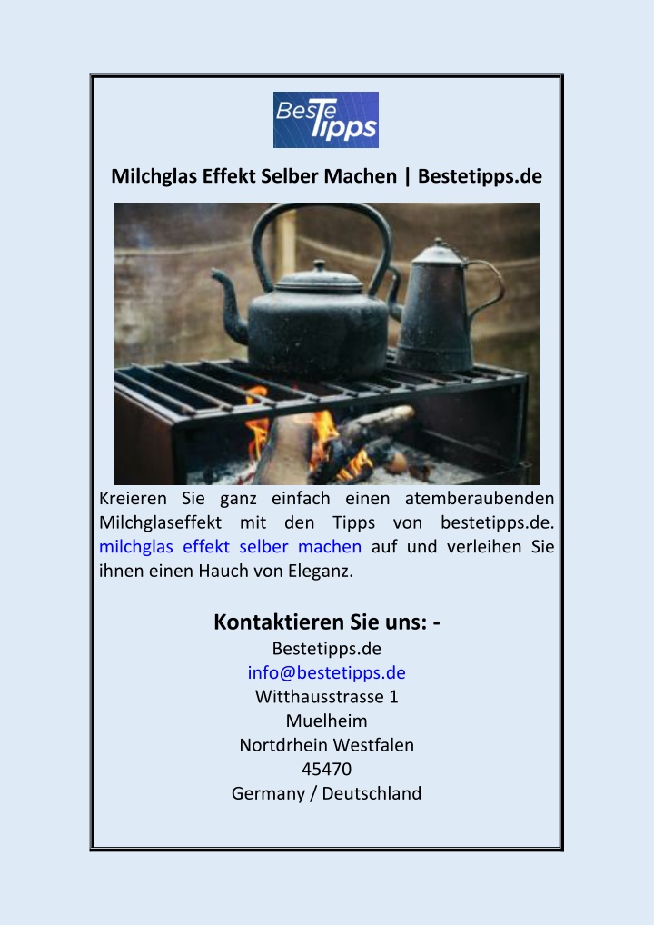 milchglas effekt selber machen bestetipps de