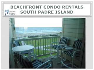 Beachfront condo rentals South Padre Island