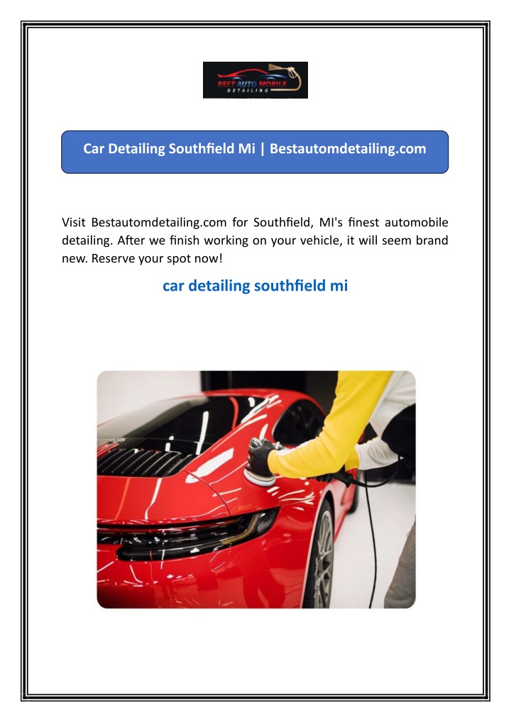 car detailing southfield mi bestautomdetailing com