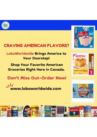 American groceries in Canada
