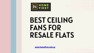 Best Ceiling Fans For Resale Flats - homefirst.com.sg
