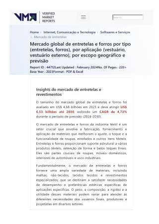 www.verifiedmarketreports.comptproductglobal-interlinings-linings-market-2019-by-manufacturers-regions-type-and-applicat