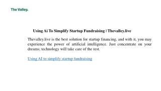 using ai to simplify startup fundraising