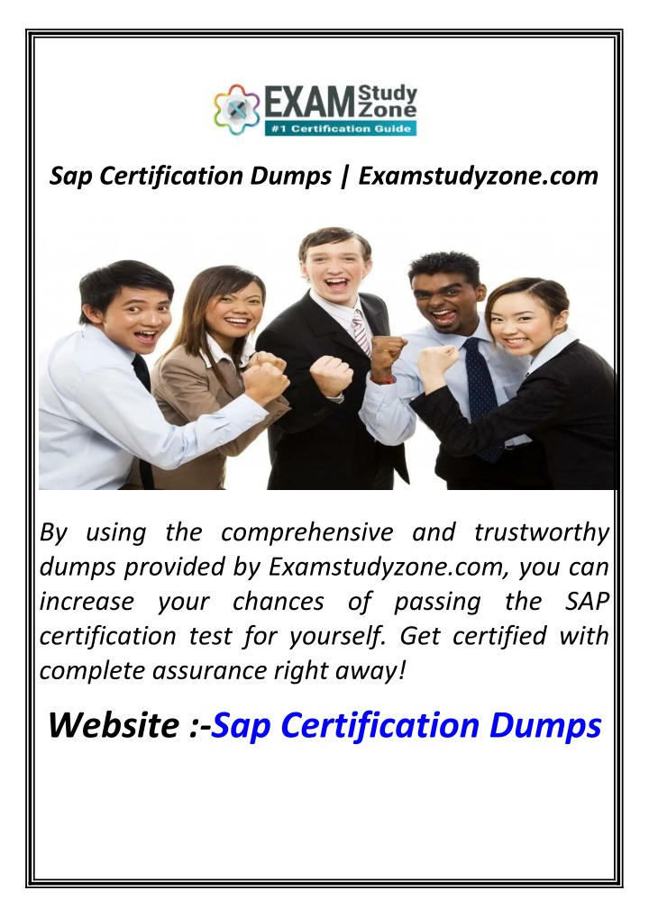 sap certification dumps examstudyzone com