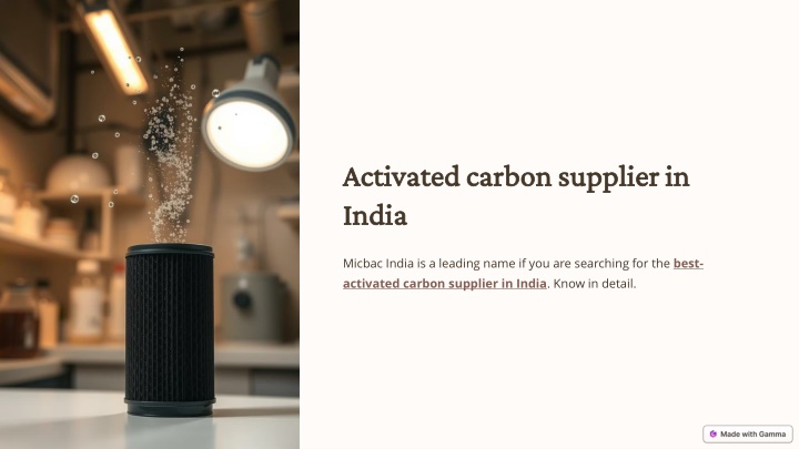 activated carbon supplier in india