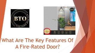 Choose Premium Fire Rated Door for Safety at BTO Door