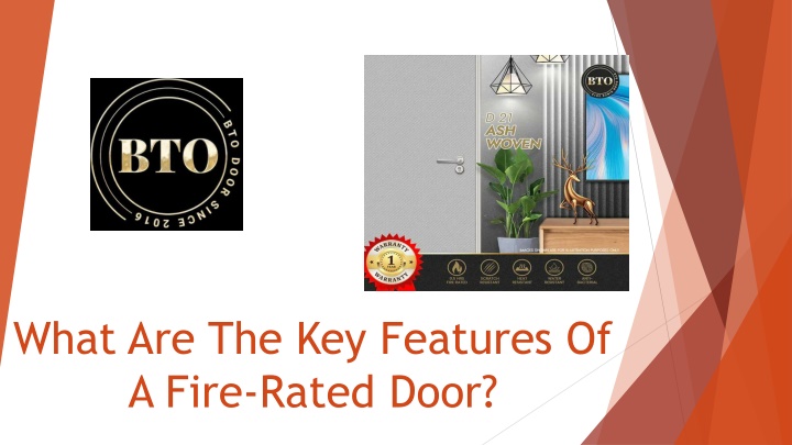 what are the key features of a fire rated door