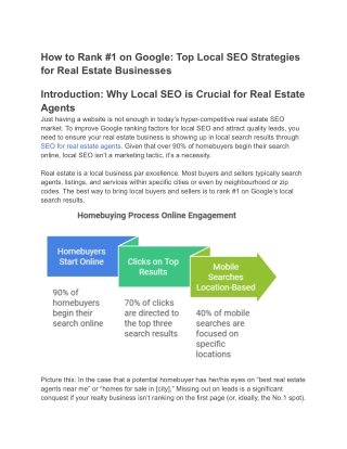 How to Rank #1 on Google_ Top Local SEO Strategies for Real Estate Businesses