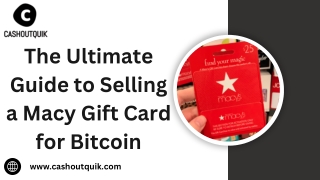 The Ultimate Guide to Selling a Macy Gift Card for Bitcoin