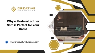 Why a Modern Leather Sofa is Perfect for Your Home