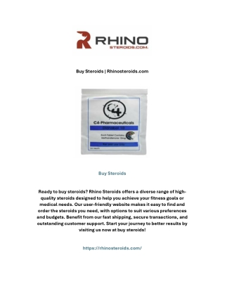Buy Steroids | Rhinosteroids.com